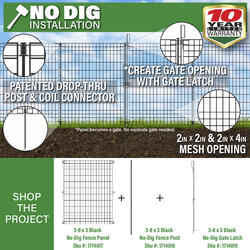31H x 36W Multi-Purpose No-Dig Fence Panel at Menards®
