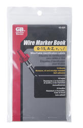 Gardner Bender 42-029 - Wire Marker Booklet, 1-45