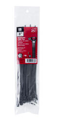 Gardner Bender® 8 Black Releasable and Reusable Cable Ties - 25