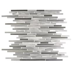 GBM® City Lights Aluminum 11 x 16 Random Stripe Metal Mosaic Tile GBM® City Lights Aluminum 11 x 16 Random Stripe Metal Mosaic Tile