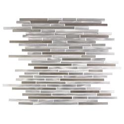 GBM® City Lights Aluminum 11 x 16 Random Stripe Metal Mosaic Tile GBM® City Lights Aluminum 11 x 16 Random Stripe Metal Mosaic Tile