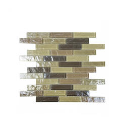 GBM® Geo Pupukea 12 x 15 Random Stripe Glass Mosaic Tile