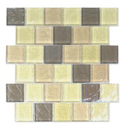 GBM® Geo Pupukea 12 x 15 Random Stripe Glass Mosaic Tile