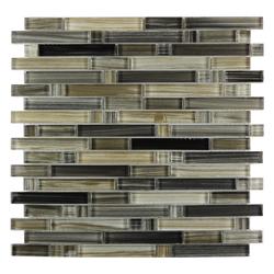 GBM® Handicraft II Calligraphy 12 x 12 Random Stripe Glass Mosaic Tile GBM® Handicraft II Calligraphy 12 x 12 Random Stripe Glass Mosaic Tile