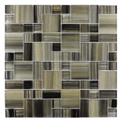 GBM® Handicraft II Calligraphy 12 x 12 Random Stripe Glass Mosaic Tile GBM® Handicraft II Calligraphy 12 x 12 Random Stripe Glass Mosaic Tile
