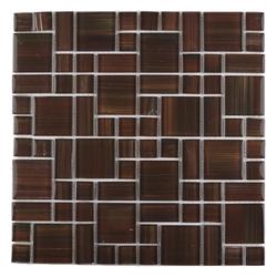 GBM® Handicraft II Calligraphy 12 x 12 Random Stripe Glass Mosaic Tile GBM® Handicraft II Calligraphy 12 x 12 Random Stripe Glass Mosaic Tile