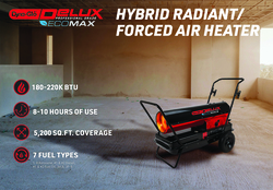 Dyna-Glo Delux 220,000 BTU Hybrid Radiant Forced Air Kerosene