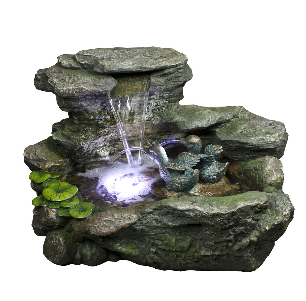 Enchanted Garden® 2'7" Duck Creek Park Outdoor Water Fountain
