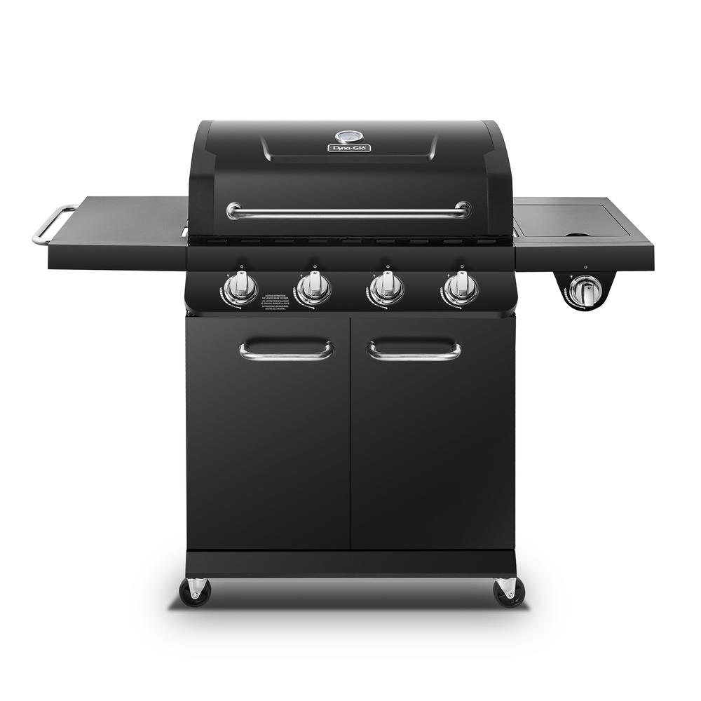 Dyna-Glo 4-Burner Premium Propane Gas Grill with Side Burner