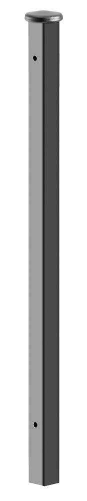 Gilpin Windsor 1.25-in x 1.25-in x 3-ft Black Metal Deck Post