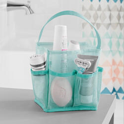 at Home Aqua Shower Caddy Tote