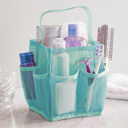 at Home Aqua Shower Caddy Tote