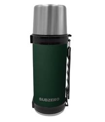 Subzero Vacuum Thermos Double Wall 34oz. Brown New keeps cold 8hrs hot 7  hrs