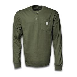 Buckhorn River® Men's North Bluffs Army Surplus Henley Shirt - Large