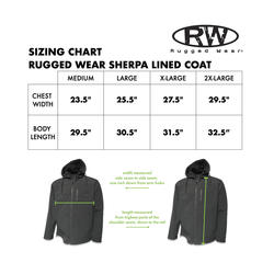 RW Rugged Wear® Men's Black Hooded Work Jacket - X-Large at Menards®