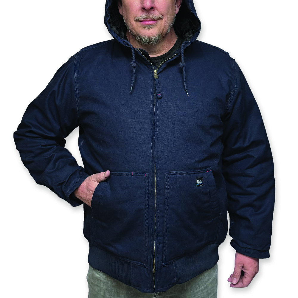 Real Work Men's Midnight Navy Heavy-Duty Insulated Work Jacket