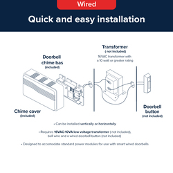 Heath Zenith White Wired Doorbell Chime at Menards®