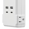 Globe Electric 2-Outlet 2 USB-A & 2 USB-C White Wall Tap With Night Light