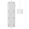 Globe Electric 8-Outlet 1 USB-A & 1 USB-C White Surge Protector With 3' Cord
