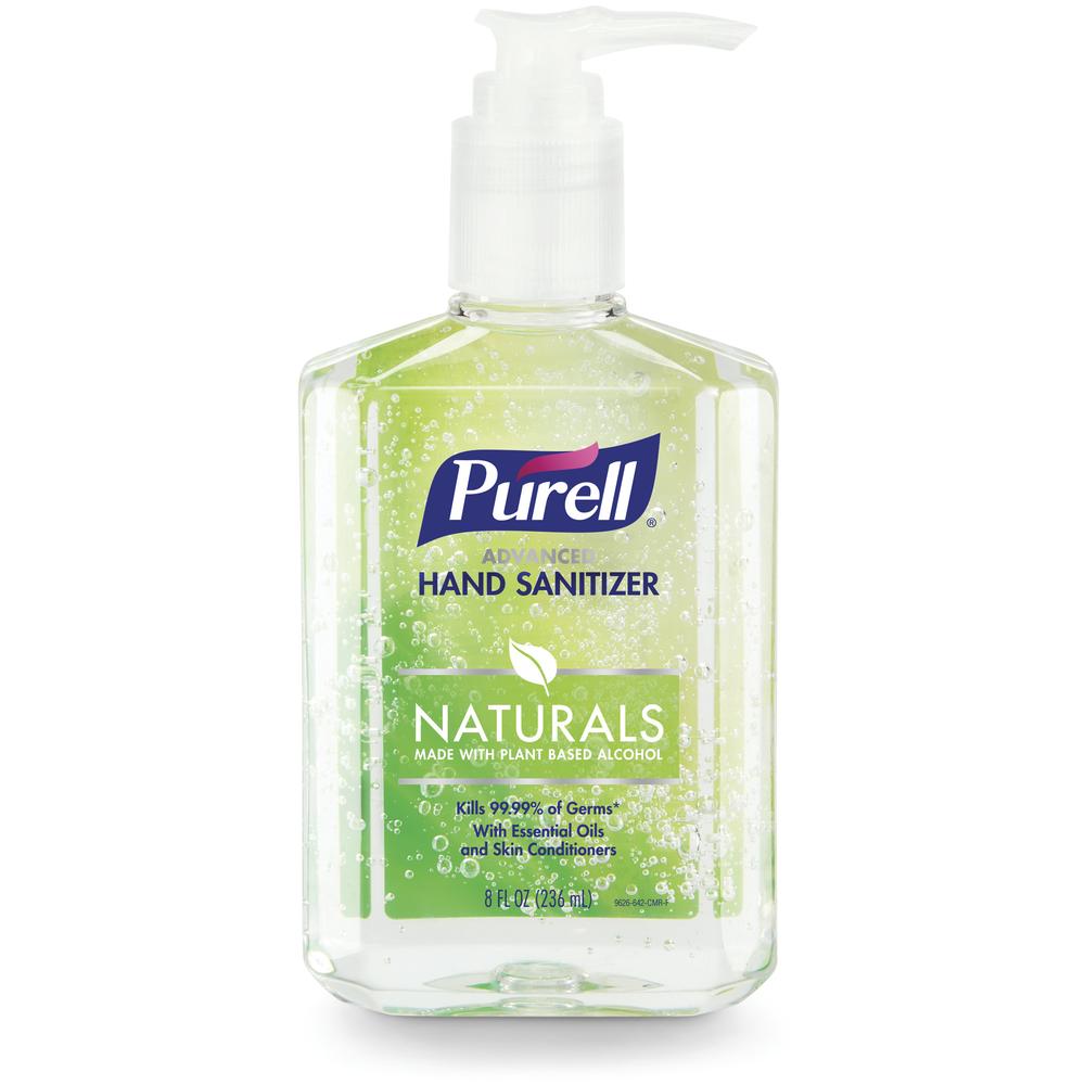 PURELL Advanced Hand Sanitizer Naturals with Plant Based Alcohol 8 oz