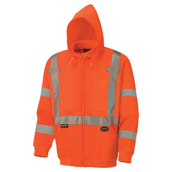 Pioneer Hi-Vis Orange Fleece Zip-Up Hoodie - Large at Menards®