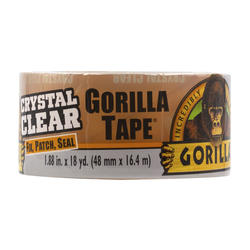 Gorilla Crystal Clear Duct Tape, 1.88 in. x 9 yd.