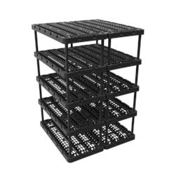 Maxit 5-Tier Heavy-Duty Plastic Shelving Unit