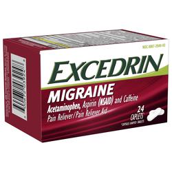 Excedrin Migraine Migraine Headache Relief Caplets, 24 ct - Fry's Food  Stores
