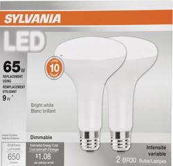 65 Watt Equivalent Dimmable Indoor LED Flood Light Bulb, 2 Pack