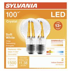 Sylvania 14-Watt (100-Watt Equivalent) A19 LED Light Bulb in 5000K Daylight  Color Temperature (4-Pack) 78103 - The Home Depot
