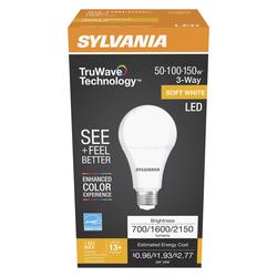 Sylvania® TruWave™ 50/100/150-Watt Equivalent A21 Soft White Dimmable 3 ...