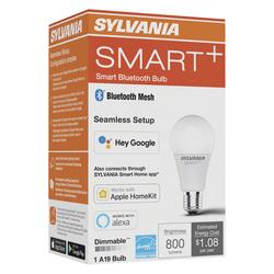 SYLVANIA Wifi LED Smart Light Bulb, 60W Equivalent Full Color and