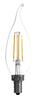 Sylvania® TruWave™ 40 Watt Equivalent Clear Dimmable B10 E12 Bright White LED Light Bulb - 2 Pack