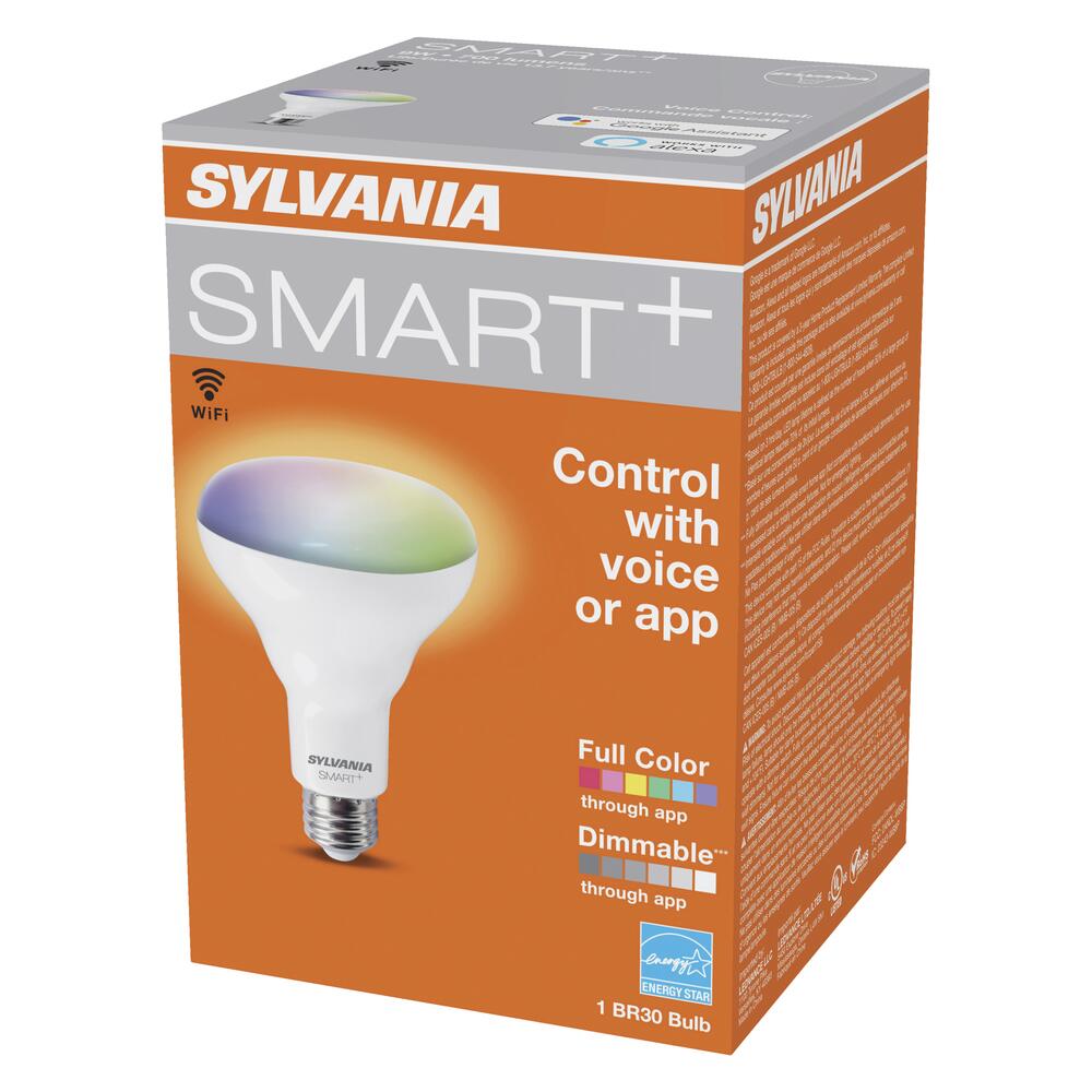 Sylvania SMART+ Bluetooth 65-Watt Equivalent Full Color BR30 LED Light Bulb