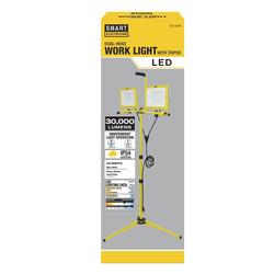 Smart Electrician® 30,000-Lumen LED Dual-Head Tripod Work Light at