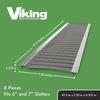 Viking Gutter Guard Stainless Steel Micro-Mesh Kit 8-pack (6" x 32')