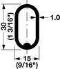 Dakota Closets™ 36" Chrome Closet Wardrobe Rod - 2 Pack
