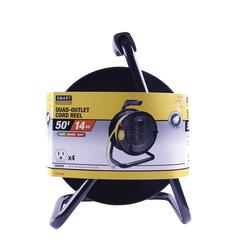 Smart Electrician® 50' 14/3 4-Outlet Cord Reel
