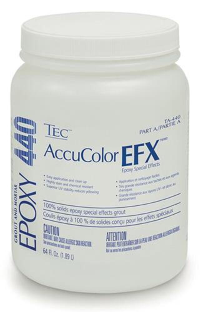 TEC® AccuColor® Charcoal Gray EFX Epoxy Kit (Part A) TA-440 TEC® AccuColor® Charcoal Gray EFX Epoxy Kit (Part A) TA-440