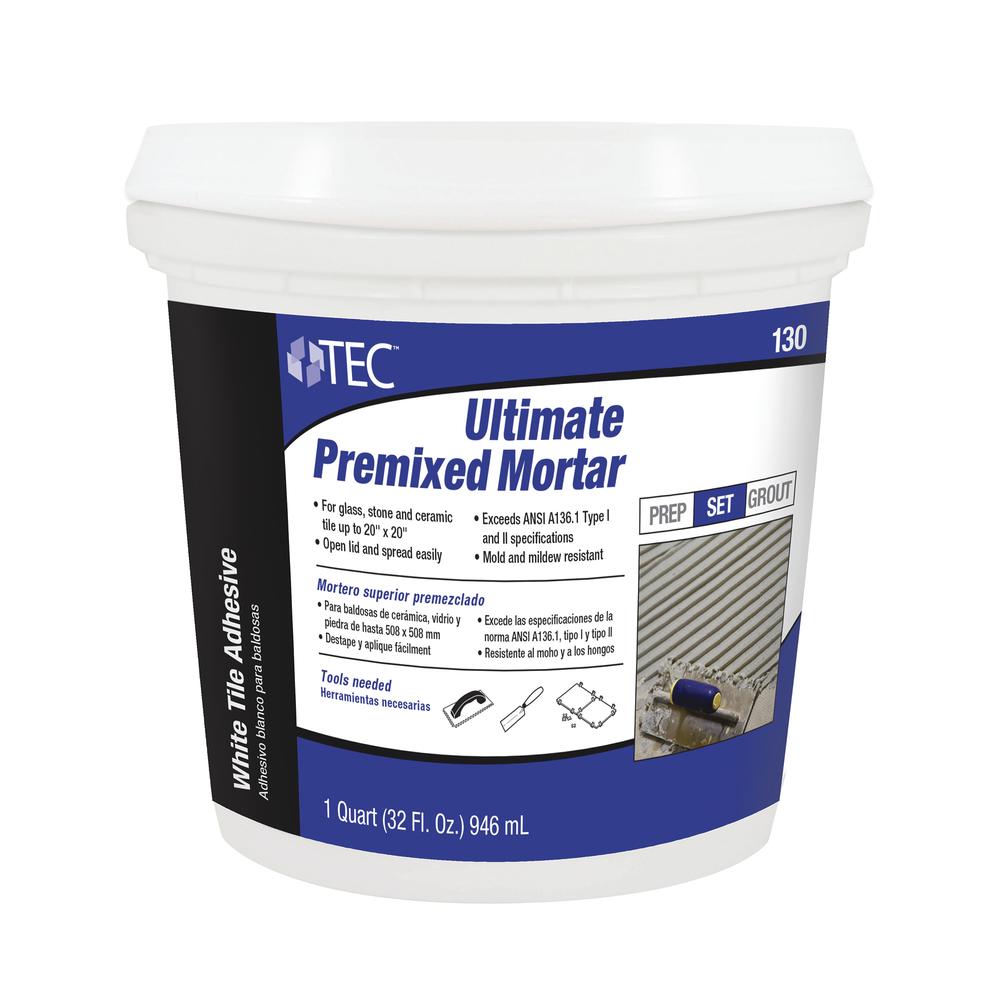 TEC® White Ultimate Premixed Mortar 130 - 1 qt