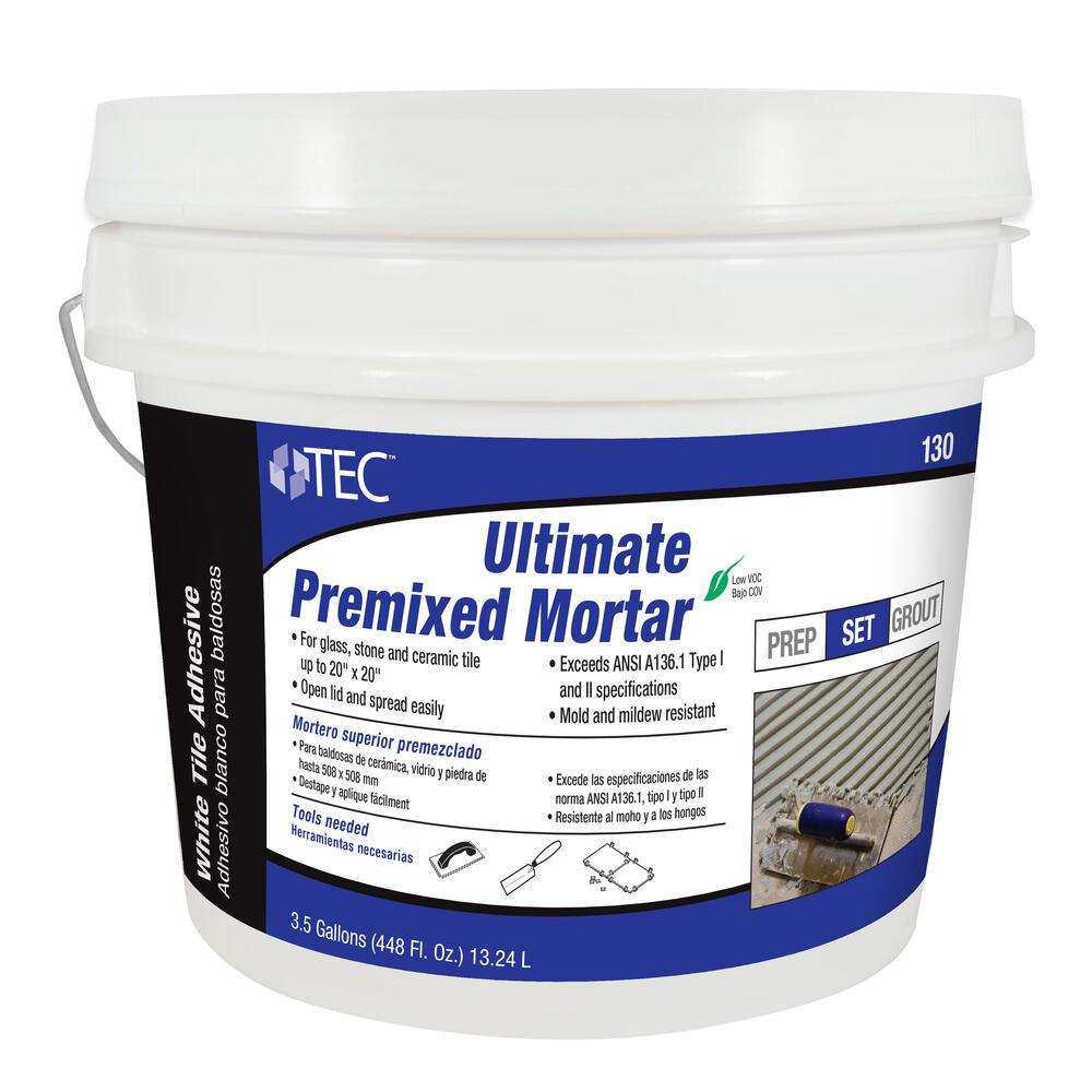 TEC® White Ultimate Premixed Mortar 130 - 3.5 gal