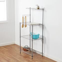 Home Basics 4 Tier Corner Shelf, SHOWER