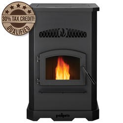 Heats up to 2,000 sq. ft. Ontario Wood Stove - Black