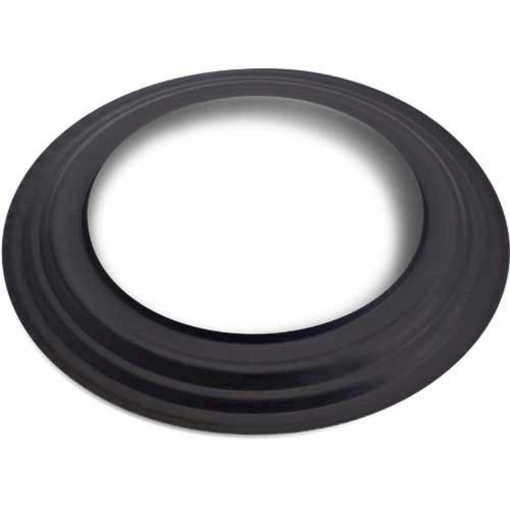 6" ID Single Wall Black Stove Oval Straight Boot