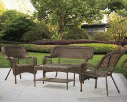 Backyard Creations® Madison 4-Piece Wicker Seating at Menards®