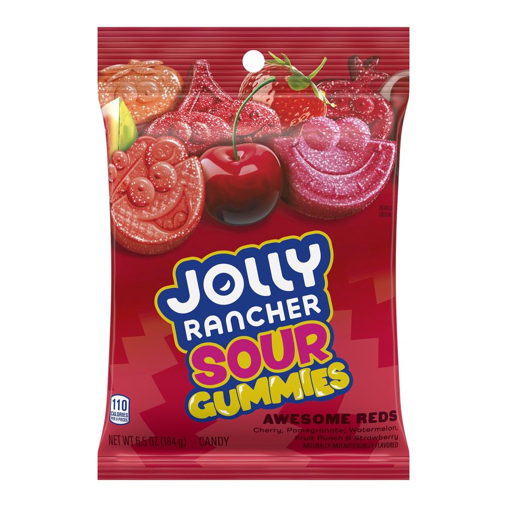 Jolly Rancher Sour Awesome Reds Gummies - 6.5 oz