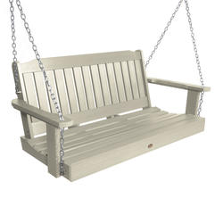 Highwood® Lehigh 4' Porch Swing in Whitewash