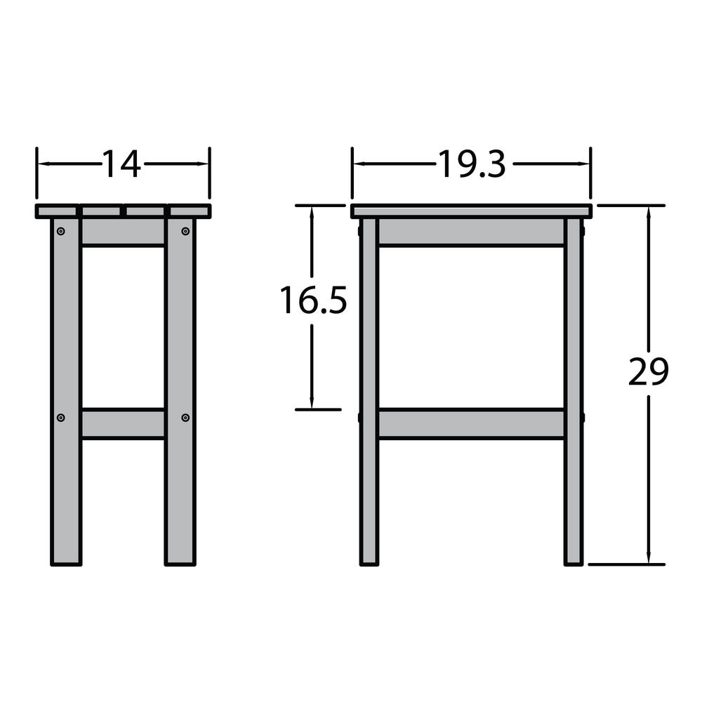 Highwood® Lehigh Bar Height Stool in Black at Menards®