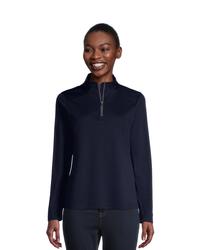 Icon Women's Navy Snag-Proof Performance Quarter-Zip - Large