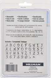 Hillman Kit Lettere E Numeri Fustellati Adesivi | 1 Pollice (2,5 Cm), Bianco